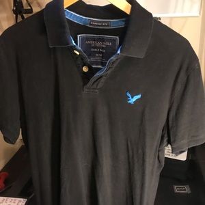 Black American Eagle polo